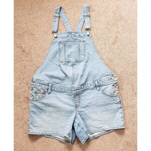 Shortalls Jean Overol Isabel Maternity by Ingrid & Isabel Light Wash Size 8